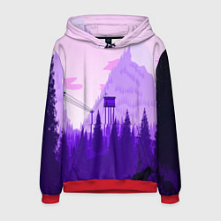 Мужская толстовка Firewatch: Violet Wood