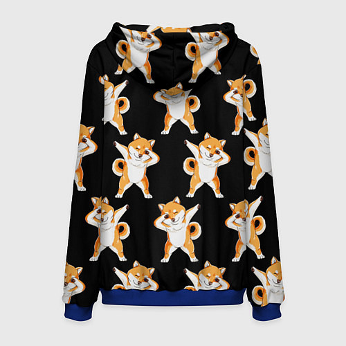 Мужская толстовка Foxes Dab / 3D-Синий – фото 2