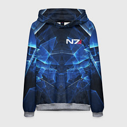 Мужская толстовка Mass Effect: Blue Armor N7