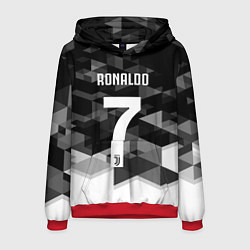 Толстовка-худи мужская CRonaldo 7, цвет: 3D-красный
