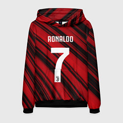Толстовка-худи мужская Ronaldo 7: Red Sport, цвет: 3D-черный