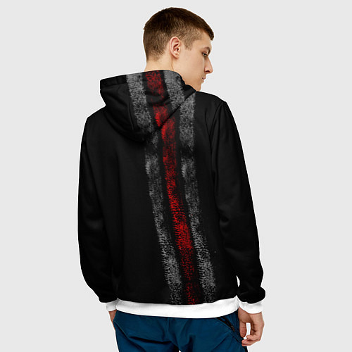 Мужская толстовка God of War: Black Style / 3D-Белый – фото 4