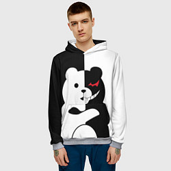 Толстовка-худи мужская Monokuma Drae, цвет: 3D-меланж — фото 2