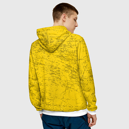 Мужская толстовка 21 Pilots: Yellow Grunge / 3D-Белый – фото 4