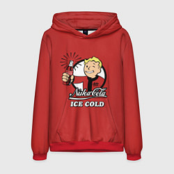 Толстовка-худи мужская Nuka Cola: Ice Cold, цвет: 3D-красный
