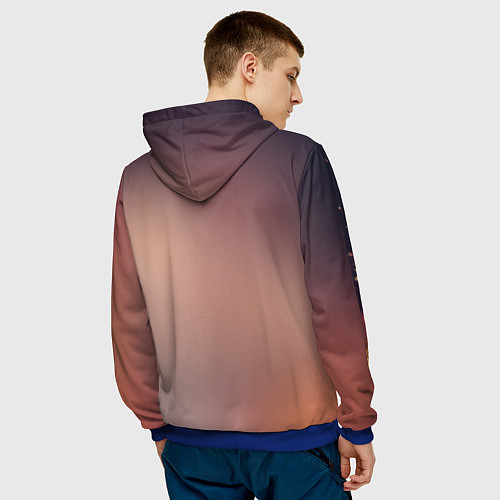 Мужская толстовка Satsuriku no Tenshi / 3D-Синий – фото 4