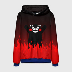 Толстовка-худи мужская Kumamon: Hell Flame, цвет: 3D-синий