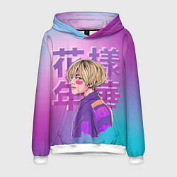 Толстовка-худи мужская Taehyung BTS, цвет: 3D-белый