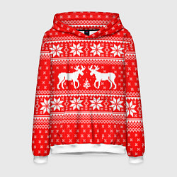 Мужская толстовка Новогодние олени