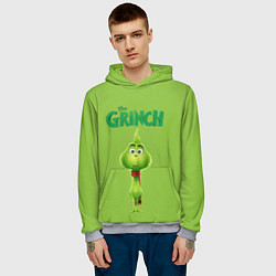 Толстовка-худи мужская The Grinch, цвет: 3D-меланж — фото 2