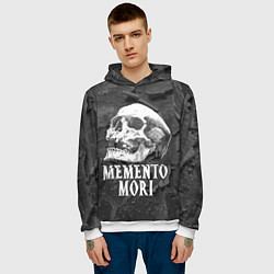 Толстовка-худи мужская Memento Mori, цвет: 3D-белый — фото 2