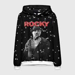 Толстовка-худи мужская Old Rocky, цвет: 3D-белый