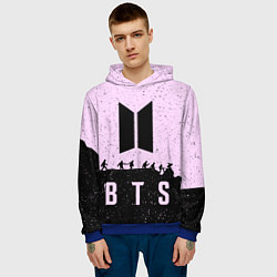 Толстовка-худи мужская BTS Boys, цвет: 3D-синий — фото 2