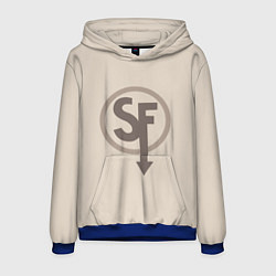 Толстовка-худи мужская SANITYS FALL, цвет: 3D-синий