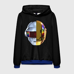 Толстовка-худи мужская Daft Punk: Smile Helmet, цвет: 3D-синий