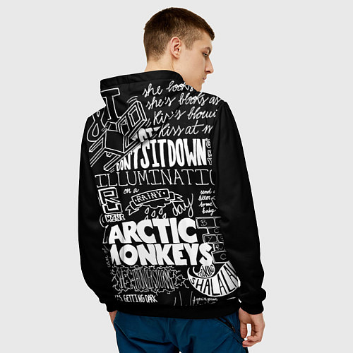 Мужская толстовка Arctic Monkeys: I'm in a Vest / 3D-Черный – фото 4