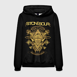 Толстовка-худи мужская Stone Sour, цвет: 3D-черный