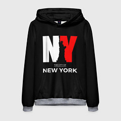 Толстовка-худи мужская New York City, цвет: 3D-меланж