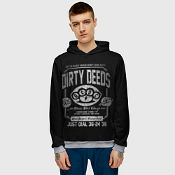 Толстовка-худи мужская AC/DC: Dirty Deeds, цвет: 3D-меланж — фото 2