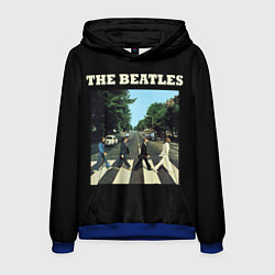 Толстовка-худи мужская The Beatles: Abbey Road, цвет: 3D-синий