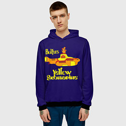 Толстовка-худи мужская The Beatles: Yellow Submarine, цвет: 3D-черный — фото 2