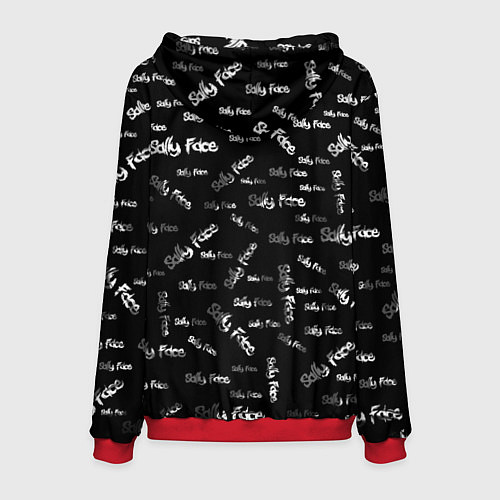 Мужская толстовка Sally Face: Black Pattern / 3D-Красный – фото 2
