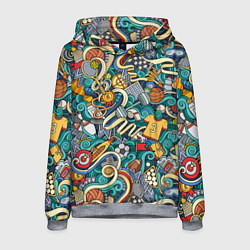 Мужская толстовка Спортивный коллаж