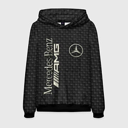 Толстовка-худи мужская Mercedes AMG: Dark Side, цвет: 3D-черный