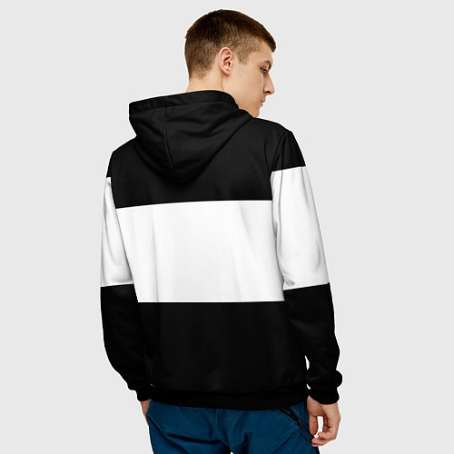 Мужская толстовка I like music / 3D-Черный – фото 4