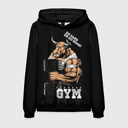 Мужская толстовка Go heavy or go home - bull