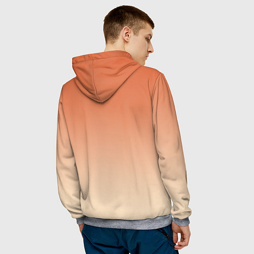 Мужская толстовка Милая аниме девочка-оборотень - Волчица и пряности / 3D-Меланж – фото 4