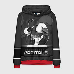 Толстовка-худи мужская Washington Capitals: Mono, цвет: 3D-красный