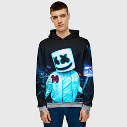 Толстовка-худи мужская MARSHMELLO, цвет: 3D-меланж — фото 2