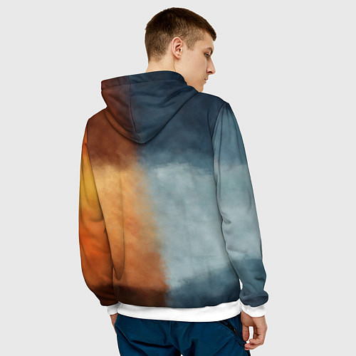 Мужская толстовка Good Omens / 3D-Белый – фото 4