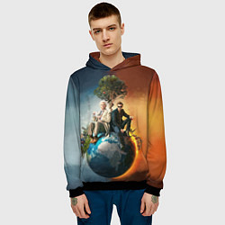 Толстовка-худи мужская Good Omens, цвет: 3D-черный — фото 2
