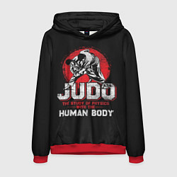 Толстовка-худи мужская Judo: Human Body, цвет: 3D-красный