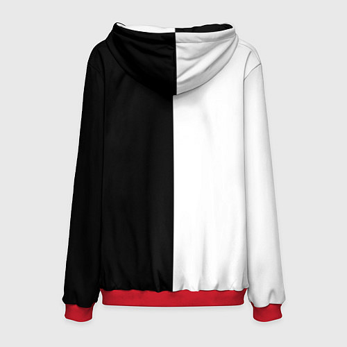 Мужская толстовка ЪУЪ СЪУКА: ЧБ / 3D-Красный – фото 2