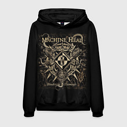 Толстовка-худи мужская Machine Head, цвет: 3D-черный