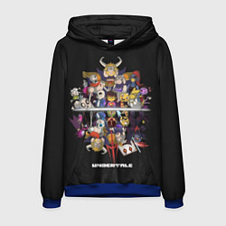 Толстовка-худи мужская Undertale, цвет: 3D-синий