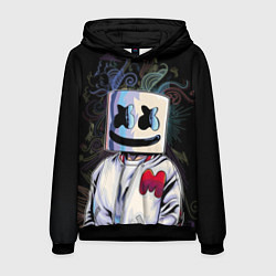 Толстовка-худи мужская Marshmello XXX, цвет: 3D-черный