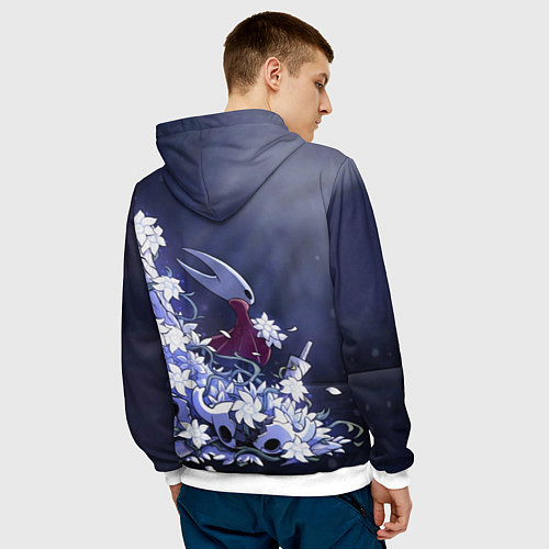 Мужская толстовка Hollow Knight / 3D-Белый – фото 4