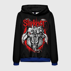 Толстовка-худи мужская Slipknot: Devil Goat, цвет: 3D-синий