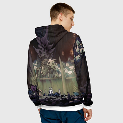 Мужская толстовка HOLLOW KNIGHT / 3D-Белый – фото 4