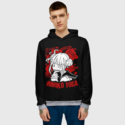 Толстовка-худи мужская My Hero Academia Himiko Toga, цвет: 3D-меланж — фото 2