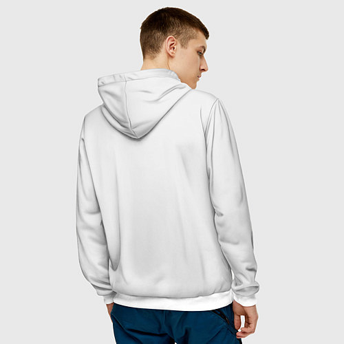 Мужская толстовка Наездница / 3D-Белый – фото 4