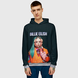 Толстовка-худи мужская BILLIE EILISH, цвет: 3D-меланж — фото 2