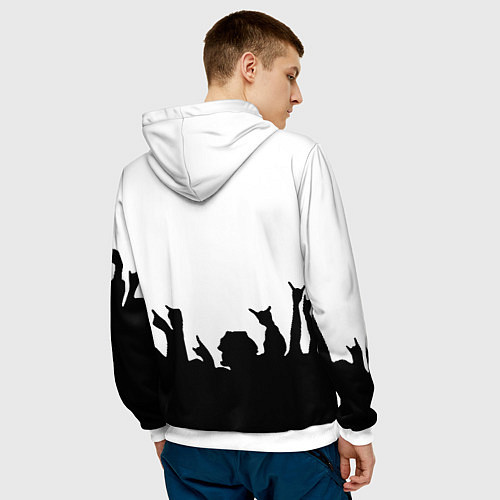 Мужская толстовка LINKIN PARK / 3D-Белый – фото 4