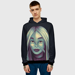 Толстовка-худи мужская Billie Eilish, цвет: 3D-черный — фото 2