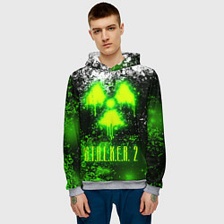 Толстовка-худи мужская S T A L K E R 2, цвет: 3D-меланж — фото 2