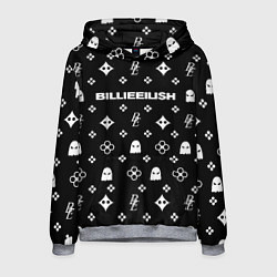 Толстовка-худи мужская Billie Eilish: Black Pattern, цвет: 3D-меланж